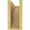 Ekena Millwork 5"W x 15"D x 10"H Classic Carmel Rough Cedar Woodgrain TimberThane Corbel, Primed Tan CORUR05X15X10CARRCPR - alternate 3